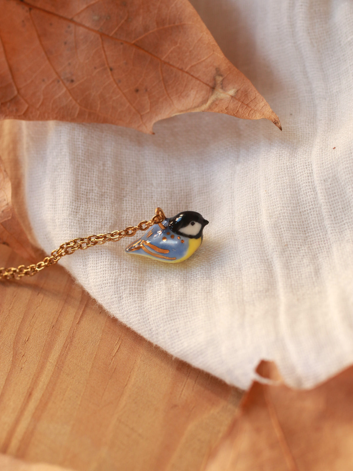 Great tit necklace