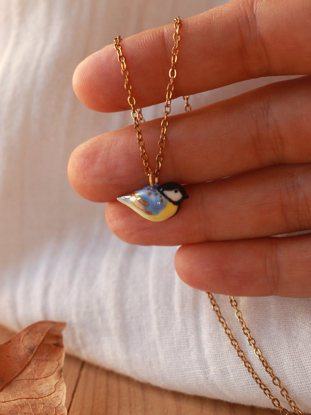 Great tit necklace