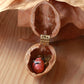 Sleeping Fox necklace - walnut box