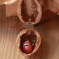 Sleeping Fox necklace - walnut box
