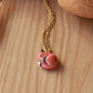 Sleeping Fox necklace - walnut box