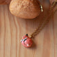 Sleeping Fox necklace - walnut box