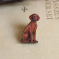 Vizsla pin - wooden dog pin