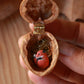 Sleeping Fox necklace - walnut box
