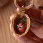Sleeping Fox necklace - walnut box
