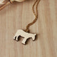 Donkey necklace - wooden donkey pendant