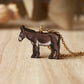 Donkey necklace - wooden donkey pendant