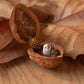 Barn owl necklace - walnut box