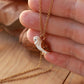 Barn owl necklace - walnut box