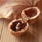 Hedgehog necklace - walnut box