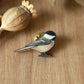 Chickadee wooden pin