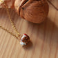 Hedgehog necklace - walnut box