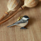 Chickadee wooden pin