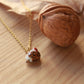 Hedgehog necklace - walnut box