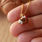 Hedgehog necklace - walnut box