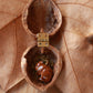 Sleeping bunny necklace - walnut box