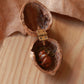 Sleeping bunny necklace - walnut box