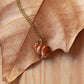 Sleeping bunny necklace - walnut box