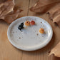 Black cat with pumpkins Ring Dish - Porcelain jewellery dish