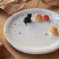 Black cat with pumpkins Ring Dish - Porcelain jewellery dish