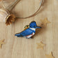 Belted kingfisher pin