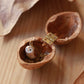 Barn owl necklace - nutshell box