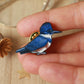 Belted kingfisher pin