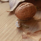 Barn owl necklace - nutshell box
