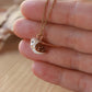 Barn owl necklace - nutshell box