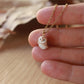Barn owl necklace - nutshell box