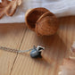 Badger necklace - walnut box