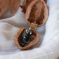 Raccoon necklace - nutshell box