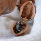 Raccoon necklace - nutshell box