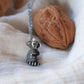 Raccoon necklace - nutshell box