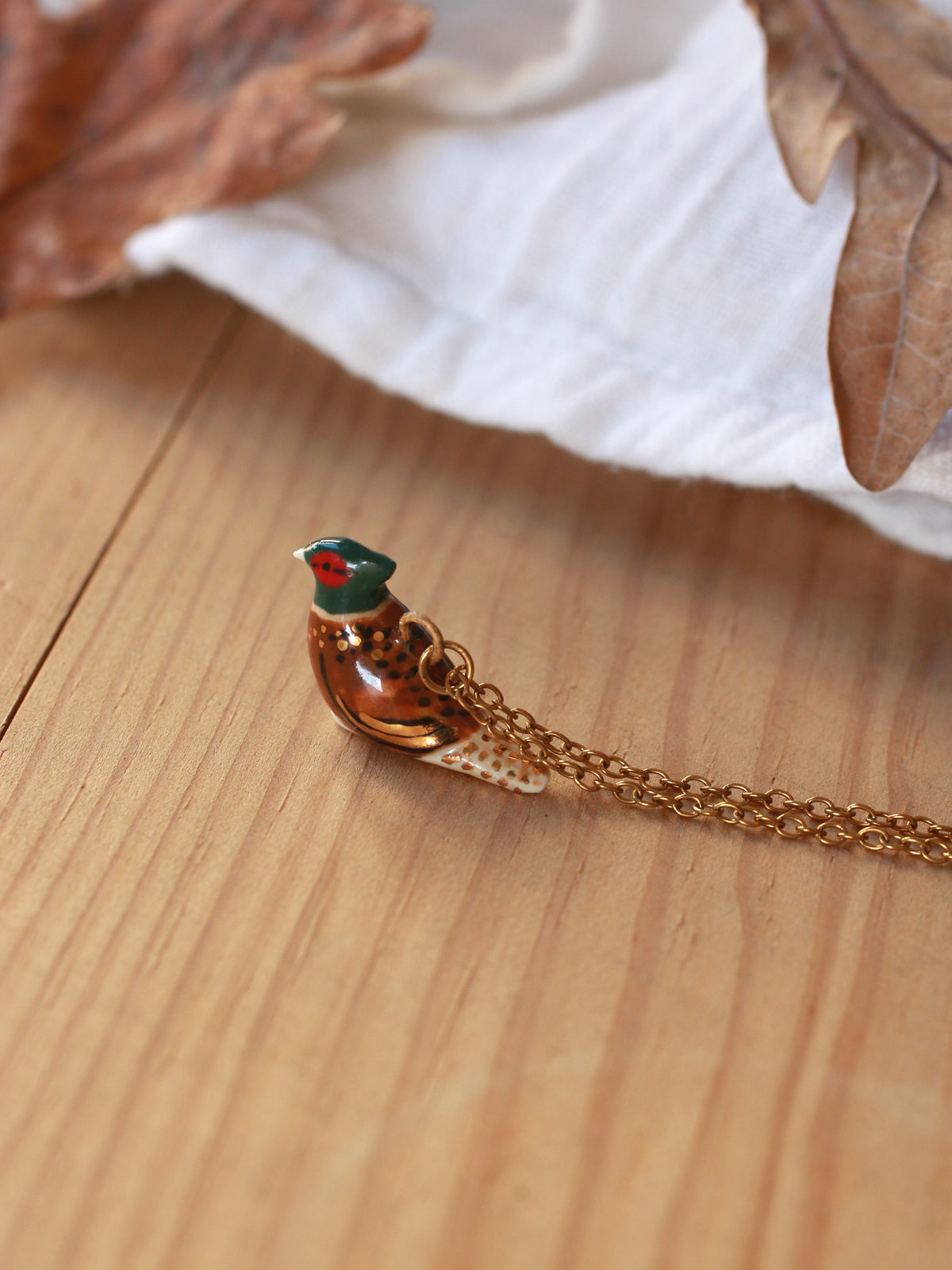 Pheasant necklace