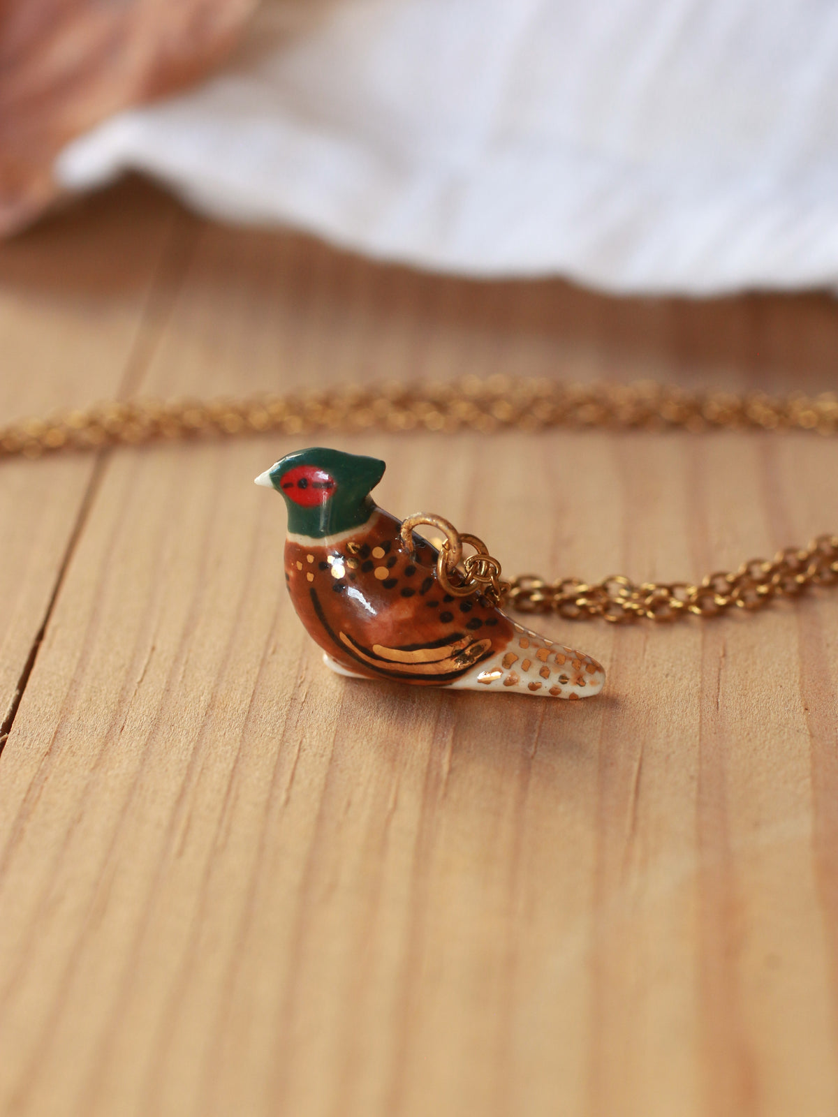 Pheasant necklace