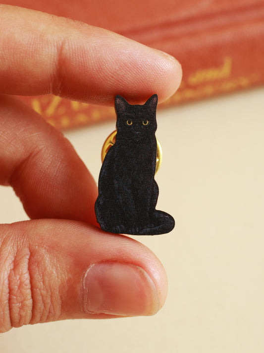 Black cat pin