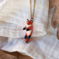 Jumping fox necklace