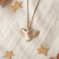 White barn owl necklace
