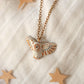 White barn owl necklace