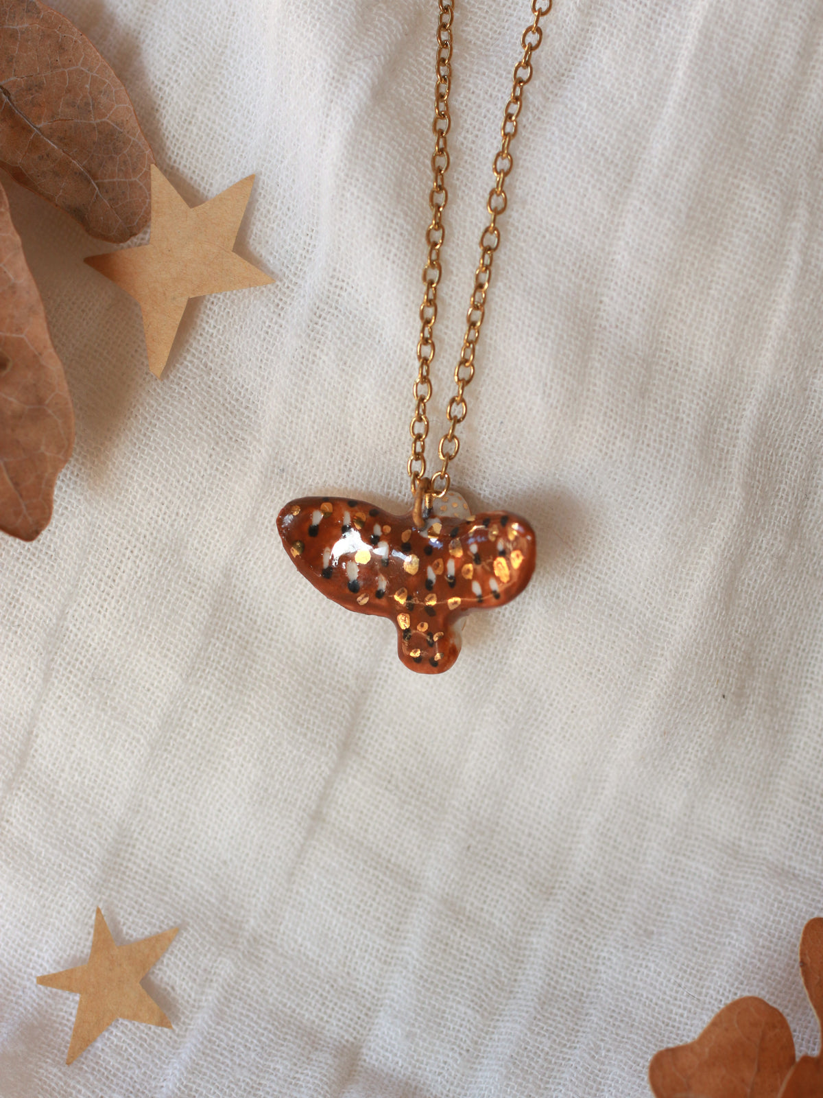 Barn owl necklace
