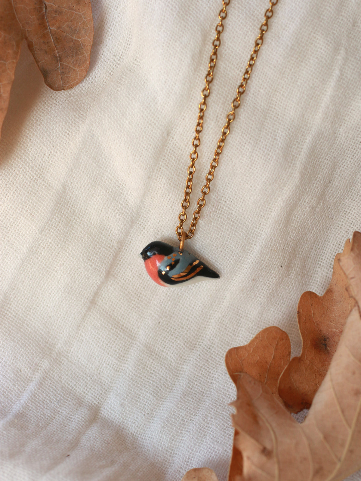 Bullfinch necklace