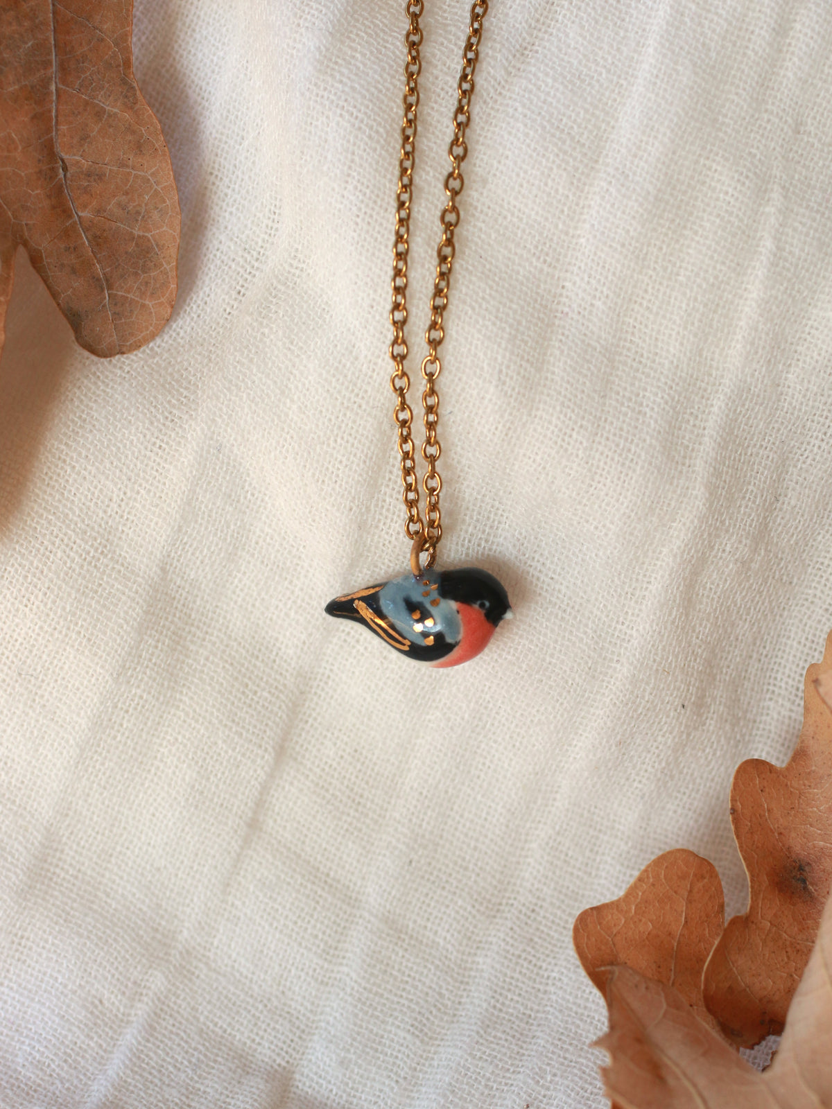 Bullfinch necklace