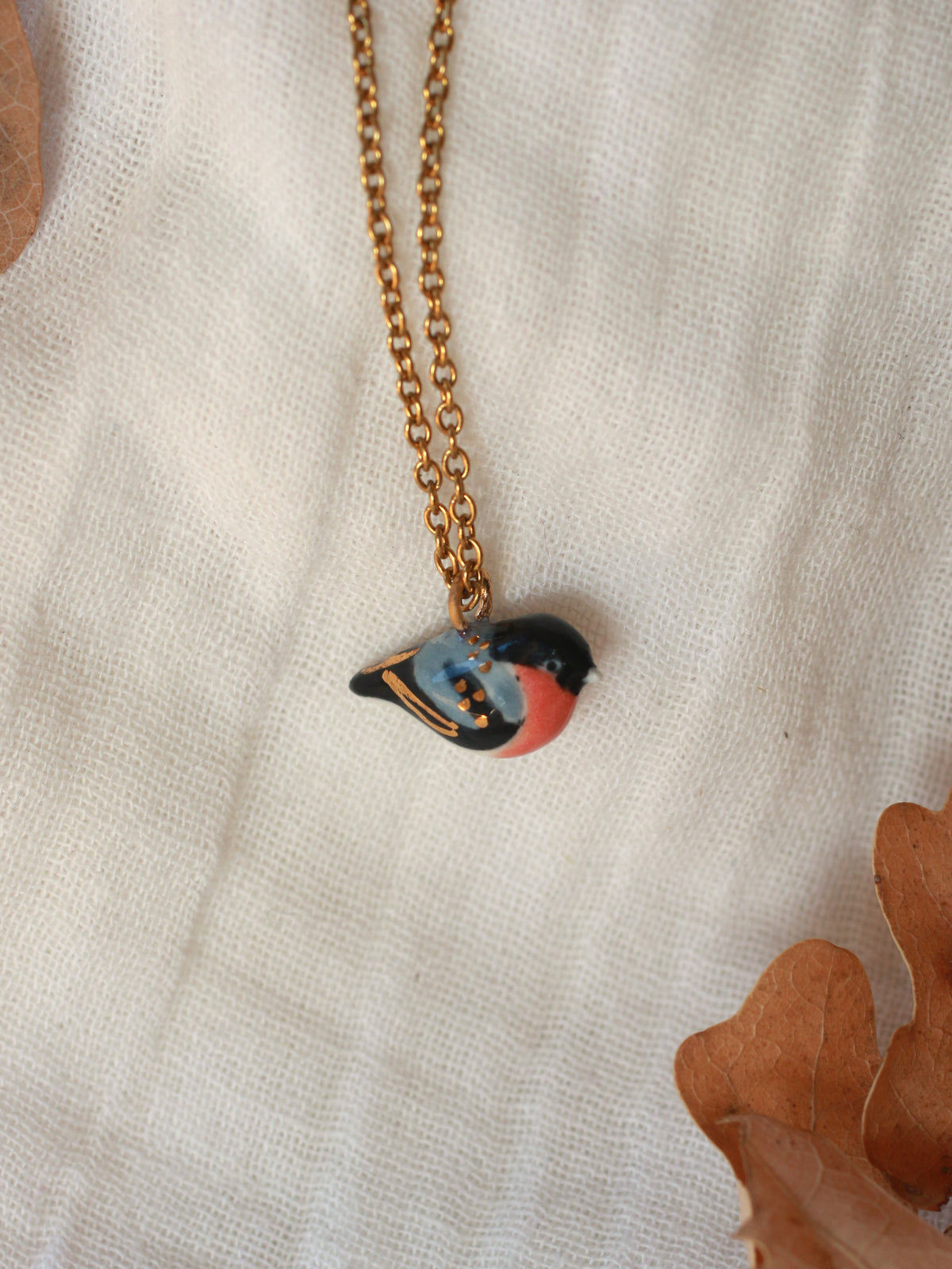 Bullfinch necklace