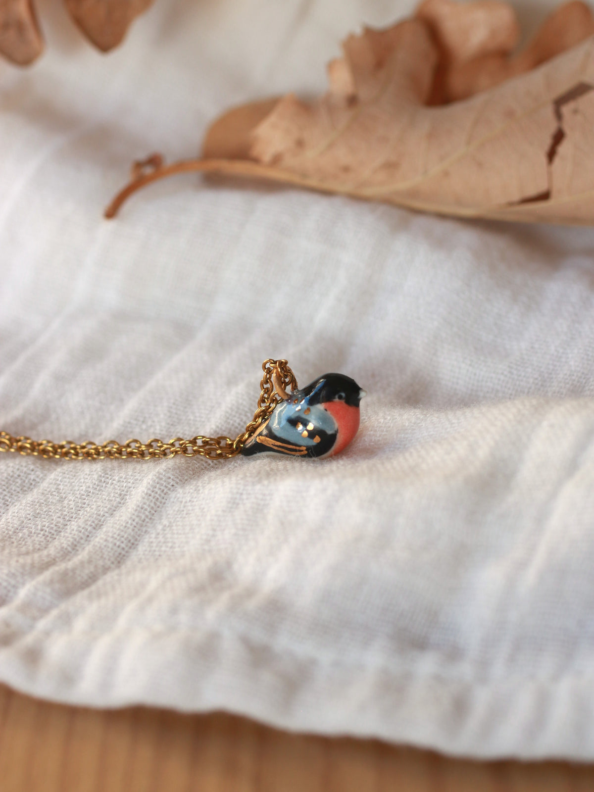 Bullfinch necklace