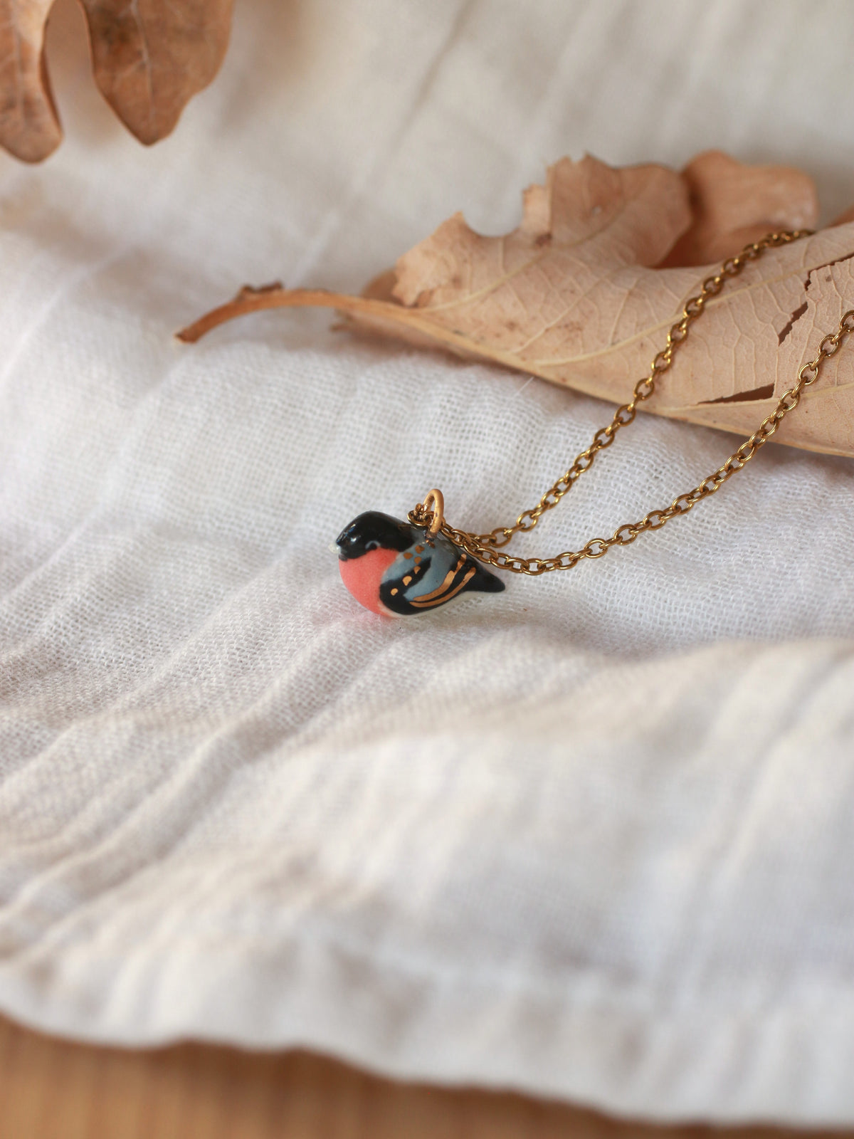 Bullfinch necklace