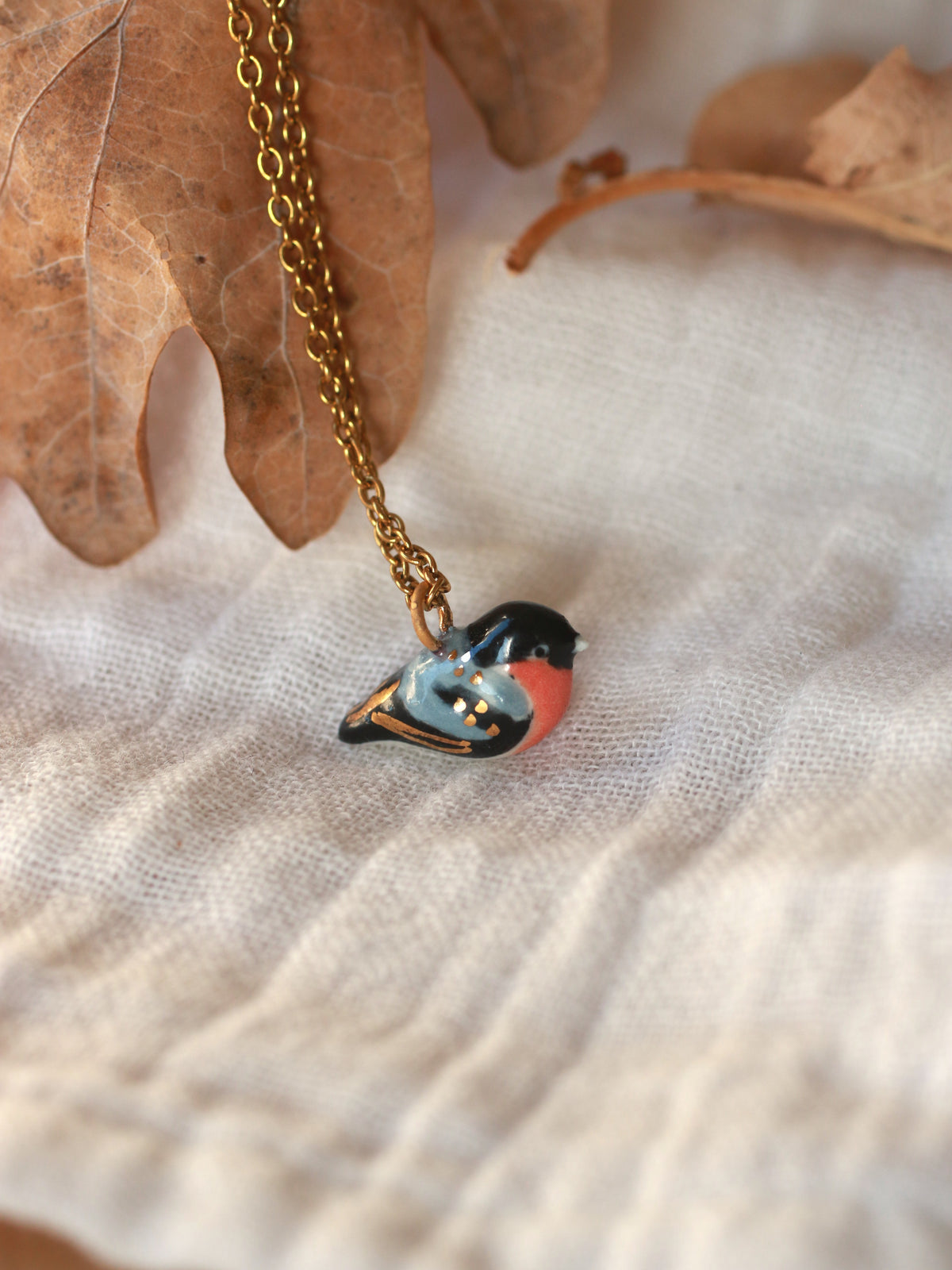 Bullfinch necklace