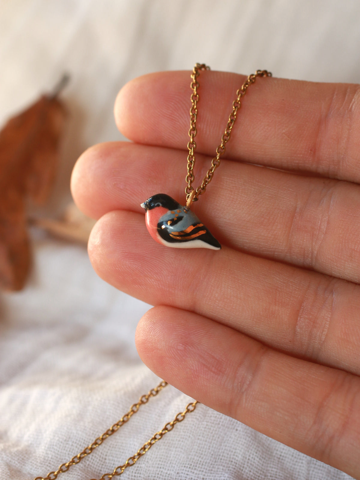 Bullfinch necklace