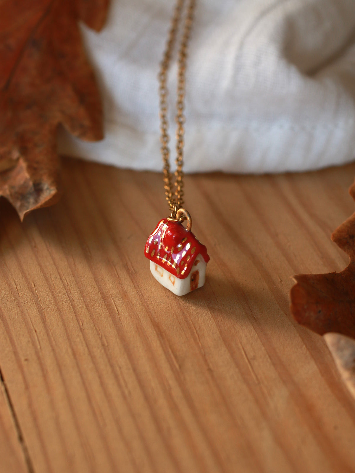 Tiny house necklace
