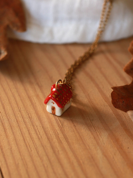 Tiny house necklace